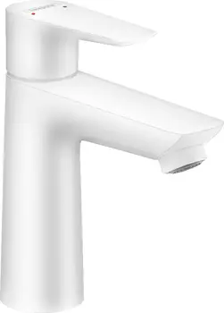 Смеситель для раковины Hansgrohe Talis 110 71710700 с донным клапаном, матовый белый