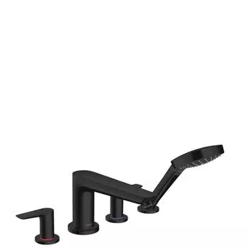 Смеситель на борт ванны Hansgrohe Talis E чёрный матовый