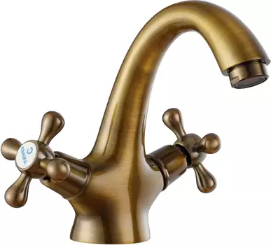 Смеситель Kaiser Carlson Style для раковины, бронза глянцевая 44311-1G/An