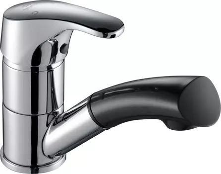 Смеситель для раковины Kaiser City 19366 для парикмахерской, с выдвижным изливом хром