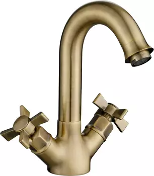 Смеситель для раковины Kaiser Cross 41011-1 бронза
