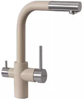 Смеситель для кухни Florentina Кристалл FL бежевый матовый
