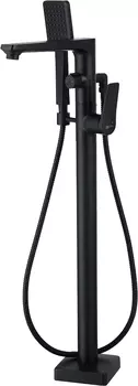 Напольный смеситель для ванны с душем Lemark Bronx LM3744BL черный