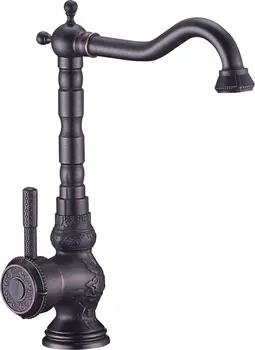 Смеситель Lemark Jasmine LM6645ORB для кухонной мойки, черная бронза