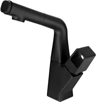 Смеситель Lemark Soul LM6008BL для умывальника/кухни с вытяжным изливом, черный