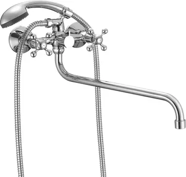 Смеситель с длинным изливом для ванны Milardo Helic DUPSB02M10