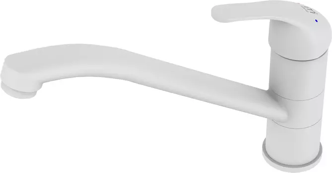 Смеситель Milardo Meal M02WTR0M05 для кухонной мойки, белый