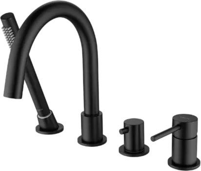 Смеситель на борт ванны AQUATEK Европа AQ1348MB матовый черный