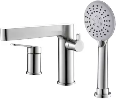 Смеситель на борт ванны BelBagno Delta сатин (DEL-BVD3-IN)