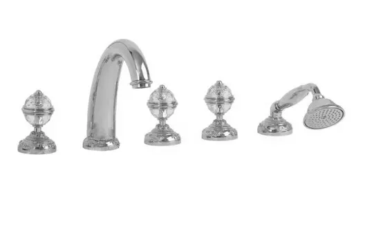 Смеситель на борт ванны Migliore Cristalia 18586 хром