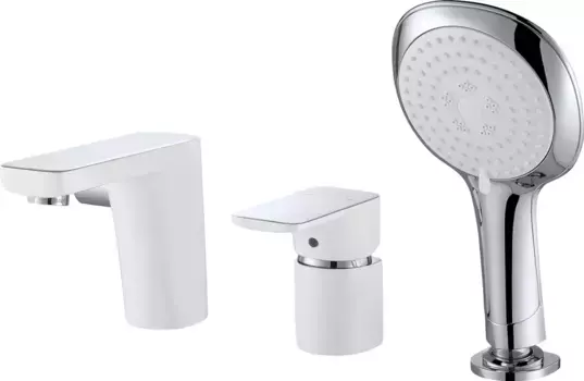 Смеситель на борт ванны Radomir D&K Берлин Штайнвайс белый