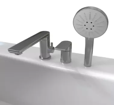 Смеситель на борт ванны Radomir Монблан хром
