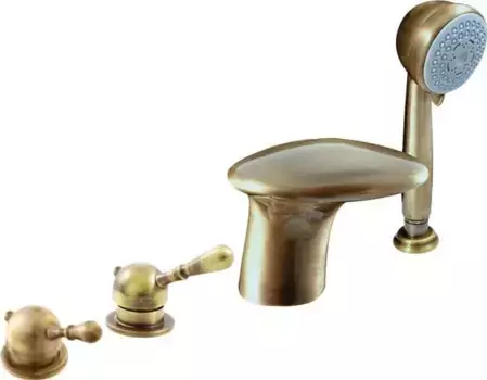 Смеситель на борт ванны Rav Slezak Labe L071.5PSM бронзовый