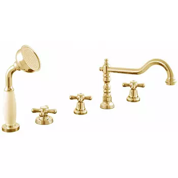 Смеситель на борт ванны Rav Slezak Morava золото