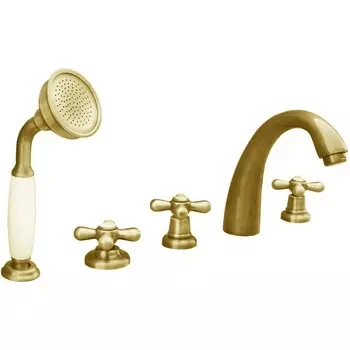 Смеситель на борт ванны Rav Slezak Morava золото