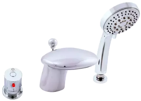 Смеситель на борт ванны термостатический Rav Slezak Dunaj хром