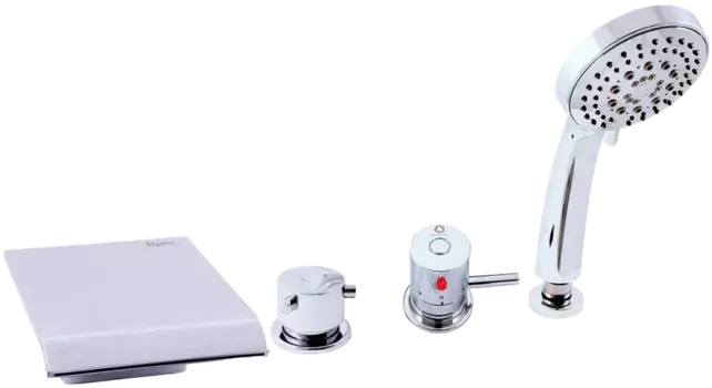 Смеситель на борт ванны термостатический Rav Slezak Dunaj хром