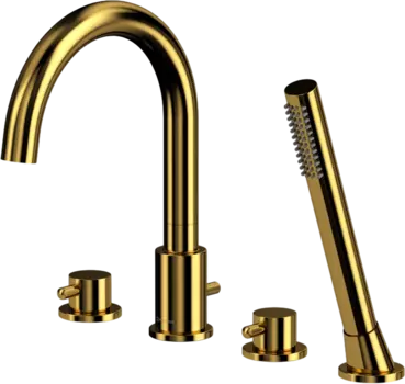 Смеситель на борт ванны WHITECROSS Y Y1232GL С ВНУТРЕННЕЙ ЧАСТЬЮ, золото