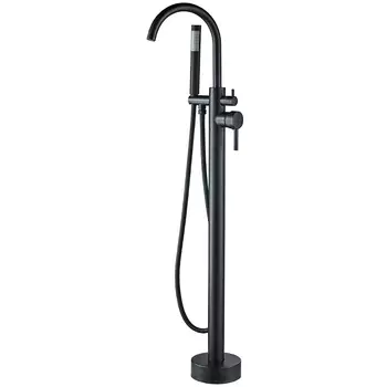 Смеситель напольный для ванны Boch Mann Braies чёрный матовый