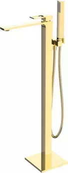 Напольный смеситель для ванны с душем BelBagno Luce FMT ORO С ВНУТРЕННЕЙ ЧАСТЬЮ