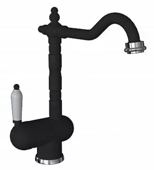 Смеситель для кухни Florentina Ода FL черный матовый