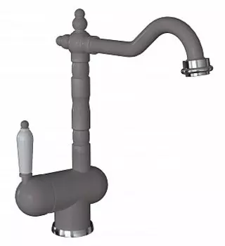 Смеситель для кухни Florentina Ода FL серый матовый