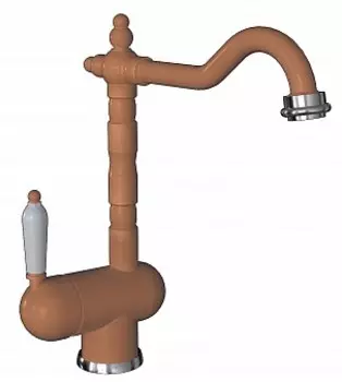 Смеситель для кухни Florentina Ода FL бежевый матовый