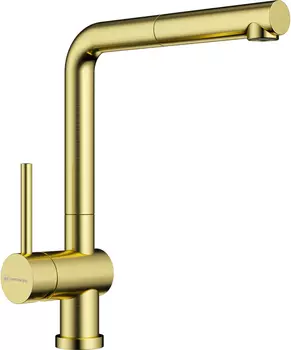 Смеситель для кухни Omoikiri Akashi-S 4994263 с выдвижными изливом светлое золото