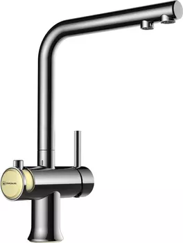 Смеситель для кухни Omoikiri Hotaru с подключением к фильтру хром, бежевый