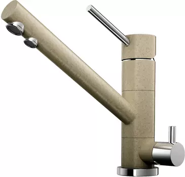 Смеситель для кухни Omoikiri Tonami 4994221 с подключением к фильтру бежевый матовый, карамель