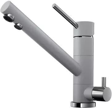 Смеситель для кухни Omoikiri Tonami 4994223 с подключением к фильтру серый матовый, leningrad grey