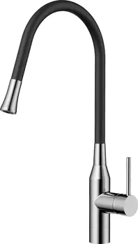 Смеситель для кухни Omoikiri Yatomi 4994247 с гибким изливом нержавеющая сталь, черный