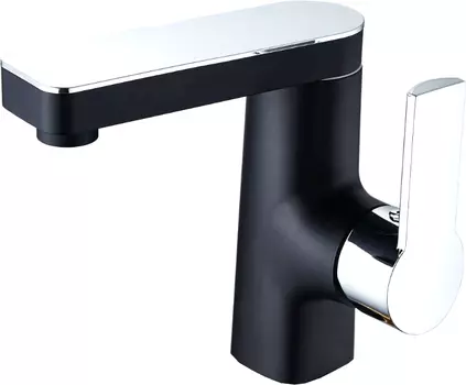 Смеситель для раковины Orange One Life P08-021b черный, хром