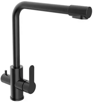 Смеситель для кухонной мойки Orange Steel черный матовый