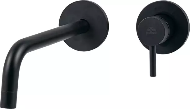 Смеситель для раковины Paffoni Light LIG006NO70 с ВНУТРЕННЕЙ ЧАСТЬЮ черный