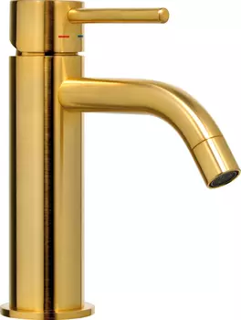 Смеситель для раковины Paffoni Light LIG071HGSP золото медовое