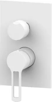 Смеситель для ванны с душем Paffoni Ringo RIN018BO/M белый матовый