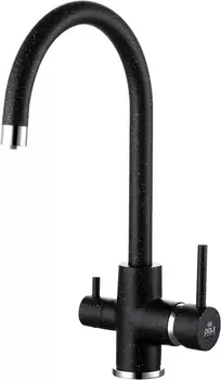 Смеситель для кухни Paulmark Essen черный матовый