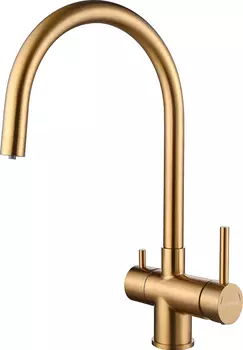 Смеситель для кухни Paulmark Heller He213218-BG брашированное золото