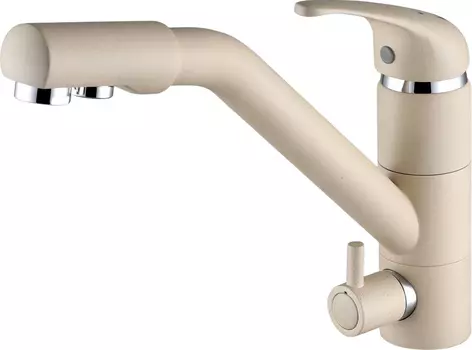 Смеситель Paulmark Hessen для кухонной мойки, шампань He213017-428