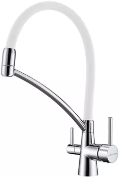 Смеситель для кухни Paulmark Siegen Si213111-CRw хром, с гибким изливом