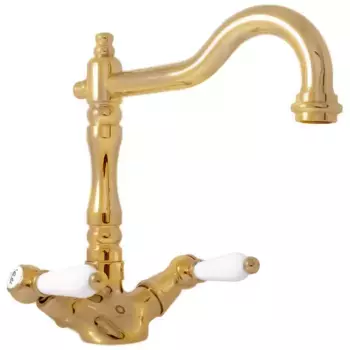 Смеситель Rav Slezak Morava retro MK521.5/8Z для раковины, золото