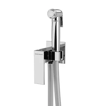 Гигиенический душ KERAMA MARAZZI Fioretto V253CR442RUKM со смесителем, С ВНУТРЕННЕЙ ЧАСТЬЮ, хром