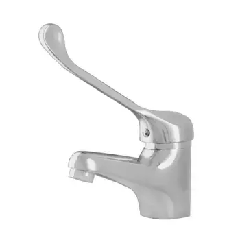 Смеситель с хирургической ручкой Сантаком stOMEGA 1079, хром