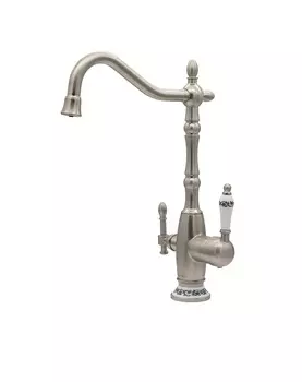 Смеситель с подключением фильтра (2в1) MILACIO Castellon Ceramic, сатин (MC.514.SN)