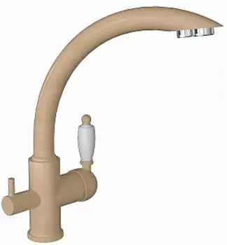 Смеситель для кухни Florentina Шале FL бежевый матовый