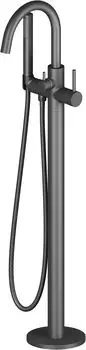 Смеситель Timo Saona 2310/03Y-CR черный, напольный, для ванны с душем