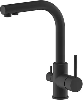 Смеситель Timo Saona 2376/03F для кухонной мойки, черный