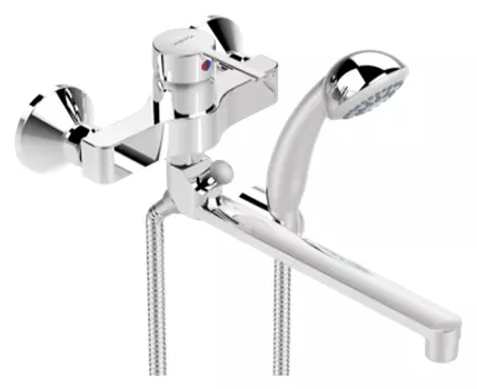 Смеситель для ванны Vidima Logik BA280AA универсальный хром