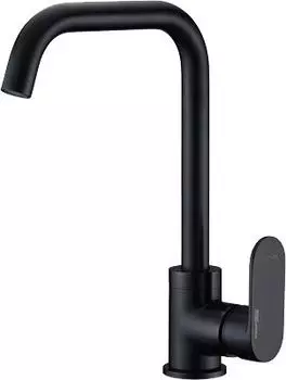 Смеситель для кухонной мойки Wasserkraft Elbe A7407 черный матовый